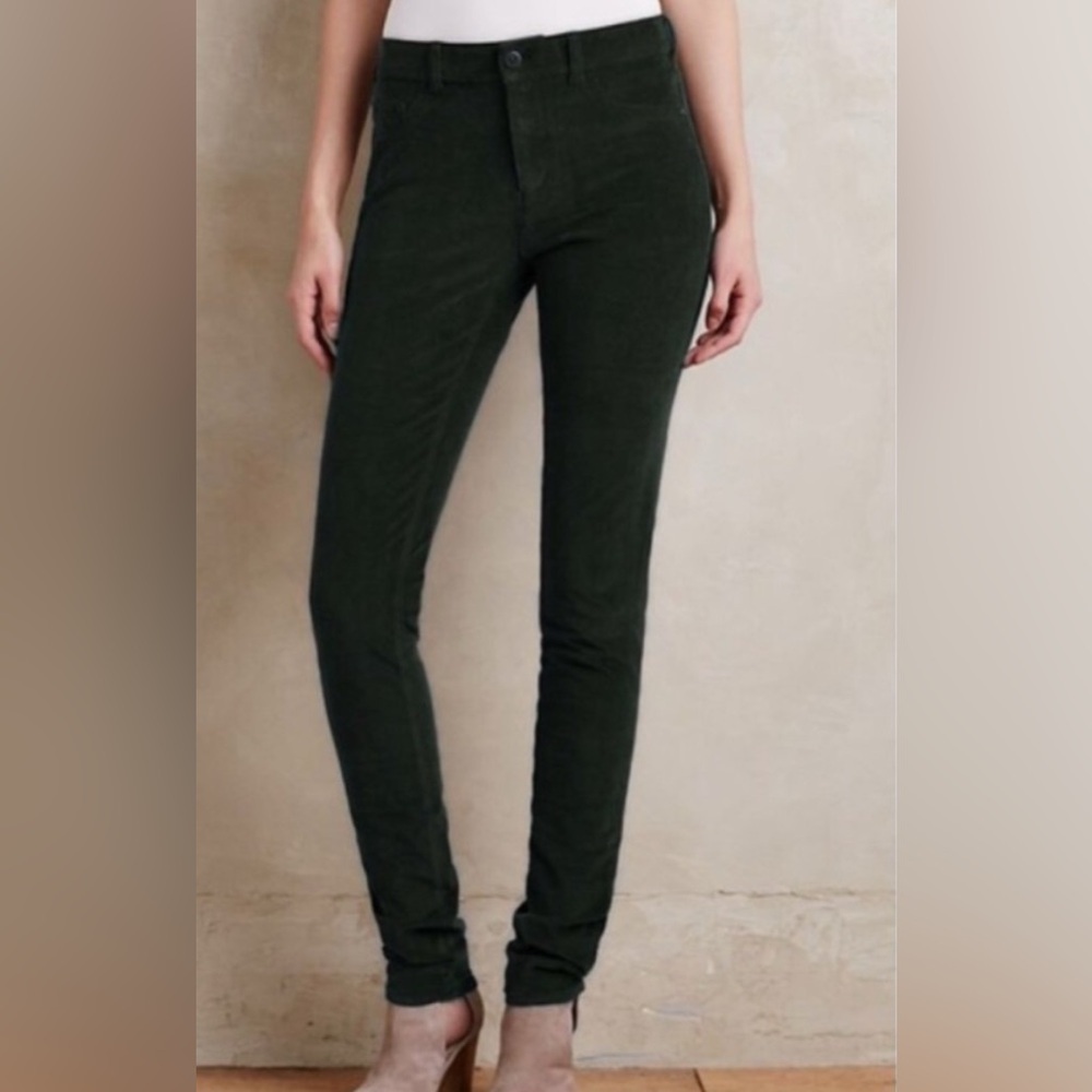 Anthropologie X Pilcro fine wale corduroy skinny Serif pants Women’s size 27